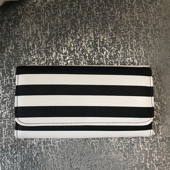 Kut from the Kloth Handbags - KUT FROM THE KLOTH BLACK & WHITE STRIPED WALLET